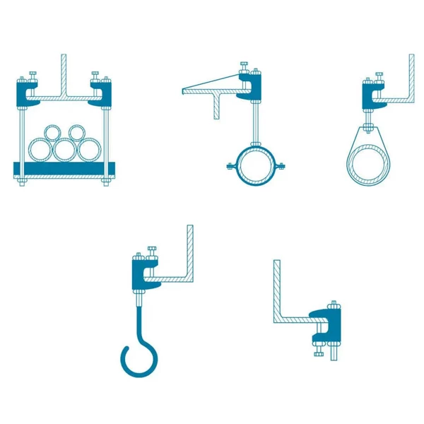 Rail Console Et Accessoire Pinces D'ancrage ERICO Fonte Poutrelles Standards 13-26 Mm - 80 Pièces 3 Rail Console Et Accessoire Pinces D'ancrage ERICO Fonte Poutrelles Standards 13-26 Mm - 80 Pièces – Image 3