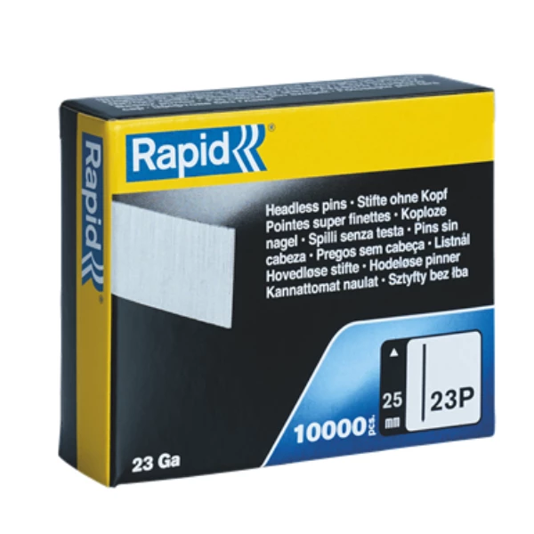 Pointe Pour Cloueur Pneumatique Pointe Super Finette 23P Rapid Ga- Longueur 25 Mm - Boîte De 10000 2 Pointe Pour Cloueur Pneumatique Pointe Super Finette 23P Rapid Ga- Longueur 25 Mm - Boîte De 10000 – Image 2