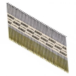 Pointe Pour Cloueur Autonome Pointe Crantée Bande Papier à 33° Dewalt DNPT31R90Z Brillant 3,1 X 90 Mm