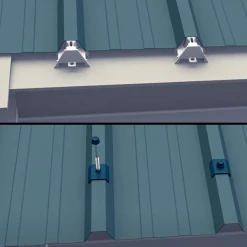 Accessoires Pour Toiture Pontet Plastique Support D'onde Trapézoïdale Etanco 23x75mm X100