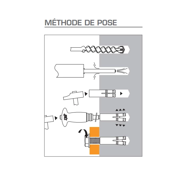 SPIT Paslode Cheville Lourde Outil De Pose Grip Spit Installation Cheville Femelle M16 Longueur 65 Mm 4 SPIT Paslode Cheville Lourde Outil De Pose Grip Spit Installation Cheville Femelle M16 Longueur 65 Mm – Image 4