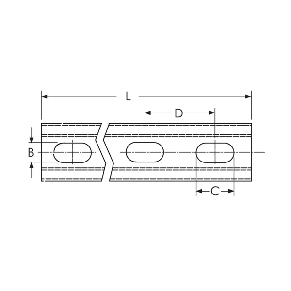Rail Console Et Accessoire Rail De Montage Profil C Prégalvanisé Trous Oblongs Erico 41x21 Mm 3 M 2 Rail Console Et Accessoire Rail De Montage Profil C Prégalvanisé Trous Oblongs Erico 41x21 Mm 3 M – Image 2