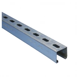 Rail Console Et Accessoire Rail De Montage Type A Prégalvanisé Avec Trous Oblongs Erico 41x41mm 2 M -Pas Cher Fixation Magasin rail montage type a pregalvanise avec trous oblongs erico 41 41mm longueur 2m 1