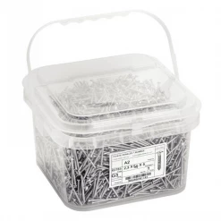 Acton Pointe Annelée Pointe Annelée Tête Bombée En Acier Inoxydable A2 Filetage Total 2.3x50mm Boîte De 1kg