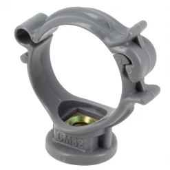 Collier Monobloc Nicoll Pour Système D'évacuation - Diamètre 50 Mm - Polypropylène Gris - 5 Pièces