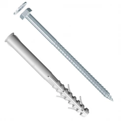 Cheville à Frapper En Plastique Cheville Rallongée SHR Fischer - Ossatures Et Cadres - Vis TH Acier électrozingué - M12 X 130 - Boîte De 2596906 -Pas Cher Fixation Magasin sans titre 1 46