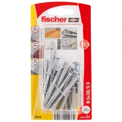 Cheville à Frapper En Plastique Cheville à Frapper NS Fischer - Clou Acier électrozingué - 5 X 30 Mm - Boîte De 20 45476 -Pas Cher Fixation Magasin sans titre 1 65