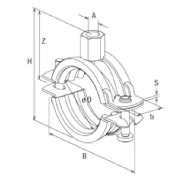 Collier Isophonique FRS Plus Fischer - Tige M8/M10 - Plage De Serrage 48 - 54 Mm - Boîte De 50 79446 2 Collier Isophonique FRS Plus Fischer - Tige M8/M10 - Plage De Serrage 48 - 54 Mm - Boîte De 50 79446 – Image 2
