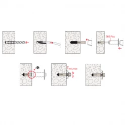 Cheville Lourde Cheville à Frapper Fischer EA II Pour Carotteuses Et Scies Murales - Acier électrozingué - M12 X 50 - Boîte De 25 48407 -Pas Cher Fixation Magasin sans titre 33