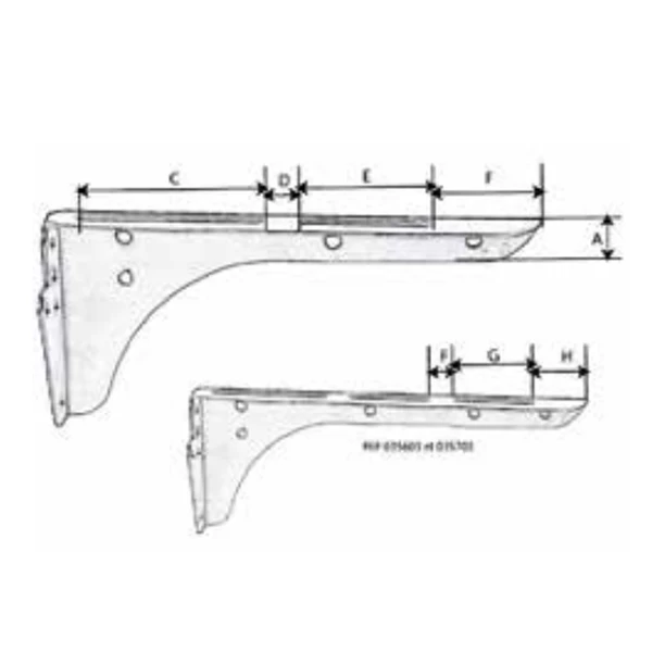 Rail Console Et Accessoire Consoles Pour Fixation De Lavabo Au Mur - Ram - Longueur 280 Mm - Kit Complet 2 Rail Console Et Accessoire Consoles Pour Fixation De Lavabo Au Mur - Ram - Longueur 280 Mm - Kit Complet – Image 2