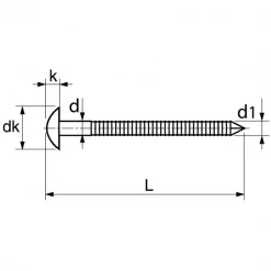 Acton Pointe Annelée Pointe Annelée Tête Bombée En Acier Inoxydable A4 Filetage Total - 3.1x70mm - Boîte De 1kg