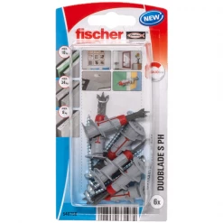 Cheville Pour Placoplatre Cheville Autoforeuse Pour Plaques De Plâtre Avec Vis Tête Ronde - DuoBlade Fischer - 44 Mm - Boîte De 10 546756 -Pas Cher Fixation Magasin w2 p p 00546756 f sall aqq v1